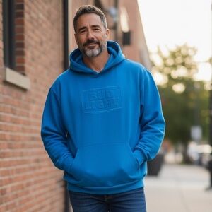 #227 Bud Light Blue Men's Hoodie